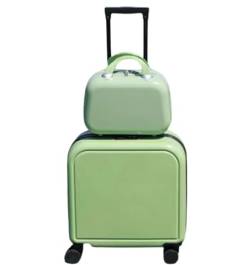 ASHSDI Koffer Reisekoffer Trolley 2-teiliges Kofferset Mit Spinnerrädern, Hartschalen-Handgepäckset Boardcase Handgepäck (Color : B, Size : 18in) von ASHSDI