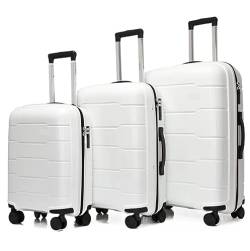 ASHSDI Koffer Reisekoffer Trolley Gepäcksets 3-teilige Koffer Mit Rollen, Erweiterbar Und Leicht Für Unterwegs Boardcase Handgepäck (Color : D, Size : 20+24+28 in) von ASHSDI