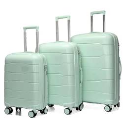 ASHSDI Koffer Reisekoffer Trolley Gepäcksets 3-teilige Koffer Mit Rollen, Erweiterbar Und Leicht Für Unterwegs Boardcase Handgepäck (Color : J, Size : 20+24+28 in) von ASHSDI