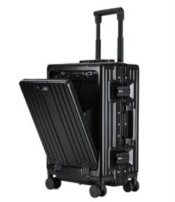 ASHSDI Koffer Reisekoffer Trolley Handgepäck-Koffer Mit Rollen, Gepäck Mit USB-Ladekoffer, Aufgegebenes Gepäck Boardcase Handgepäck (Color : B, Size : 24in) von ASHSDI