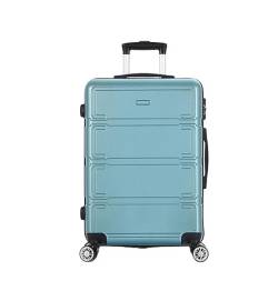 ASHSDI Koffer Reisekoffer Trolley Spinner-Gepäck Für Damen, Handgepäck, Höhenverstellbarer Griff Für Geschäftsreisen Und Reisen Boardcase Handgepäck (Color : Blue, Size : 24in) von ASHSDI