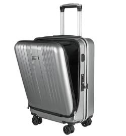 ASHSDI Koffer Reisekoffer Trolley Wiederaufladbarer Hartschalenkoffer Mit USB-Handgepäck, Koffer, Aufgegebenes Gepäck Mit Rollen Boardcase Handgepäck (Color : C, Size : 24in) von ASHSDI
