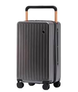 Koffer Reisekoffer Trolley Damen-Passwortkoffer Mit Großem Fassungsvermögen, Universalrad, Wasserdichter ABS-Koffer Für Herren Boardcase Handgepäck (Color : A, Size : 20inch) von ASHSDI