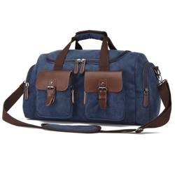 Reisetasche Sporttasche 20-Zoll-Reisetasche, Weekender-Reisetasche, Segeltuch, Reise-Übernachtungs-Handtasche Für Damen Und Herren Kliniktasche Geburt (Color : A, Size : 51 * 22 * 29 cm) von ASHSDI