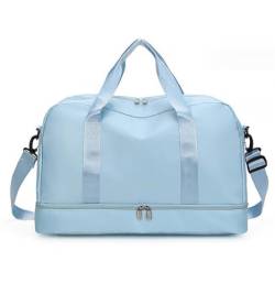 Reisetasche Sporttasche Weekender-Taschen Für Damen, 19-Zoll-Sport-Reisetasche Mit Mehreren Taschen Und Schuhfach Kliniktasche Geburt (Color : H, Size : 49 * 25 * 32cm) von ASHSDI