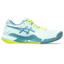 ASICS Damen Gel-Resolution 9 Clay Sneaker, Soothing SEA/GRIS Blue, 37 EU von ASICS