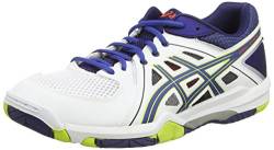 ASICS Herren Gel-Task Volleyballschuhe, Weiß (White/Blue/Lime 0142), 47 EU von ASICS