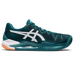 Asics Herren Gel-Resolution 8 Clay Tennis Shoe, Velvet Pine/White, 44.5 EU von ASICS