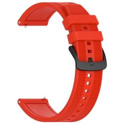 ASIEIT 22 mm Silikon-Uhrenarmbänder, einfarbig, verstellbares Uhrenarmband, Smartwatch-Armband for Huawei Watch GT4, for Watch 3 (rot) von ASIEIT