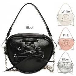 ASIEIT Stilvolle Umhängetasche for Damen, PU, ​​herzförmige Handtasche for Outdoor-Reisen (weiß) von ASIEIT