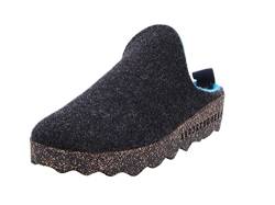 ASPORTUGUESAS Come P018023016 Damen Hausschuhe Slipper Clogs Naturwollfilz Nachhaltig anthrazit, Größe:37, Farbe:Anthrazit von ASPORTUGUESAS