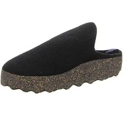 ASPORTUGUESAS Come P018061000 Herren Hausschuhe Slipper Clogs Naturwollfilz Nachhaltig schwarz, Größe:44, Farbe:Schwarz von ASPORTUGUESAS