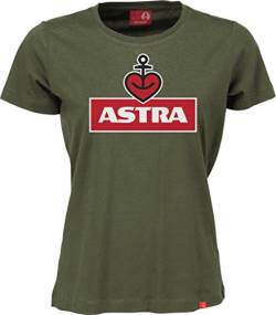 ASTRA HERZANKER Damen T-Shirt, Oliv (L) von ASTRA