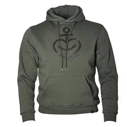 ASTRA Hoodie Herzanker Unisex Größe, Oliv, bequemer Pullover mit Kapuze, Cooler Kapuzen-Pulli mit Aufdruck, für Damen & Herren, Sweater aus St.Pauli (S) von ASTRA