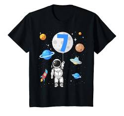 Kinder Astronaut 7. Geburtstag Weltraum Jungen 7 Jahre Raumschiff T-Shirt von ASTRONAUT KINDERGEBURTSTAG GESCHENK 2 - 8 JAHRE