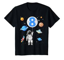 Kinder Astronaut 8. Geburtstag Weltraum Jungen 8 Jahre Raumschiff T-Shirt von ASTRONAUT KINDERGEBURTSTAG GESCHENK 2 - 8 JAHRE