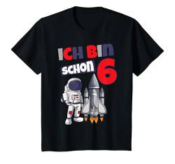 Kinder 6. Geburtstag Astronaut 6 Jahre Weltraum Für Jungen T-Shirt von ASTRONAUT KINDERGEBURTSTAG GESCHENKE