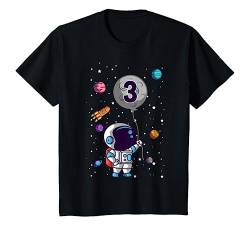 Kinder Astronaut 3. Geburtstag Weltraum 3 Jahre Für Jungen Geschenk T-Shirt von ASTRONAUT KINDERGEBURTSTAG GESCHENKE