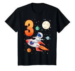 Kinder Astronaut 3. Geburtstag Weltraum Für Jungen 3 Jahre Geschenk T-Shirt von ASTRONAUT KINDERGEBURTSTAG GESCHENKE