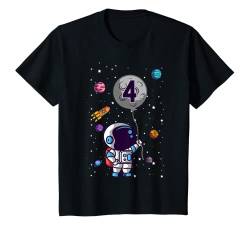 Kinder Astronaut 4. Geburtstag Weltraum 4 Jahre Für Jungen Geschenk T-Shirt von ASTRONAUT KINDERGEBURTSTAG GESCHENKE