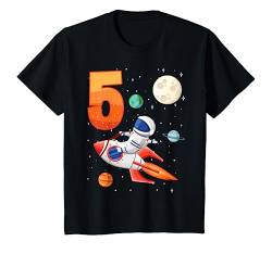 Kinder Astronaut 5. Geburtstag Weltraum Für Jungen 5 Jahre Geschenk T-Shirt von ASTRONAUT KINDERGEBURTSTAG GESCHENKE
