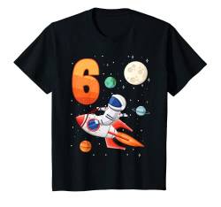 Kinder Astronaut 6. Geburtstag Weltraum Für Jungen 6 Jahre Geschenk T-Shirt von ASTRONAUT KINDERGEBURTSTAG GESCHENKE