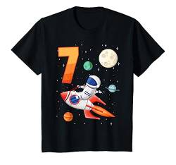 Kinder Astronaut 7. Geburtstag Weltraum Für Jungen 7 Jahre Geschenk T-Shirt von ASTRONAUT KINDERGEBURTSTAG GESCHENKE