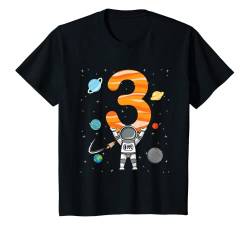 Kinder Astronaut Shirt 3. Geburtstag Weltraum Für Jungen 3 Jahre T-Shirt von ASTRONAUT KINDERGEBURTSTAG GESCHENKE