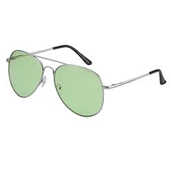 ASVP Shop® Sonnenbrille Herren Damen Mode 80er Jahre Retro Stil Designer Shades UV400 Linse Unisex, lichtgrün von ASVP Shop