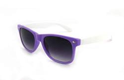 ASVP Shop Hochwertige Sonnenbrille Retro Vintage Unisex Brille für Männer und Frauen Lila/Weiß (WF26) von ASVP Shop