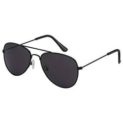 ASVP Shop Kinder-Sonnenbrille für Mädchen, Jungen, Kinder, klassische 80er-Jahre-Retro-Stil, UV-400-Schutz (Schwarz) von ASVP Shop