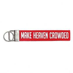 ASVP Shop Make Heaven Crowded Christian Schlüsselanhänger Armband – Stoff religiöser Schlüsselanhänger Geschenk, Rot/Ausflug, einfarbig (Getaway Solids), Einheitsgröße von ASVP Shop