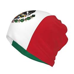 Mexiko-Flagge, Multifunktions-Beanie-Mützen für Männer und Frauen, mexikanisch, weich, Stretch-Mütze, modischer Schal für Joggen, Radfahren, Mexiko-Flagge, e001, Einheitsgr��e von ASYG