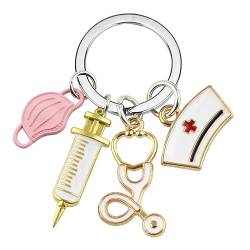 ASYKNM Schlüsselanhänger für Krankenschwester mit Gravur Beste Freundin Herz Beste Freundin Geschenke Geschenke für Freund Freundinnen Geschenkideen von ASYKNM