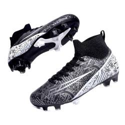 ASoftLand Fußballschuhe Herren Damen Fußball Stollen für Big Boy AG/FG, Blackag, 42 1/3 EU von ASoftLand