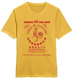 Sriracha Hot Chili Sauce - Huy Fong Foods Mens T Shirt YellowL von AT