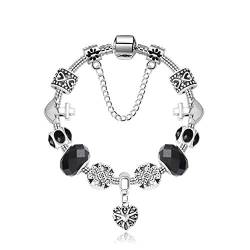 A TE Charm Armband mit Sicherheitskette Beads Armkette Damen Geschenk von ATE