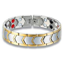 ATEIELLI Magnetisches Armband, Edelstahl, Titan, Herren, verstellbar, jwb323-325, One Size, Titan von ATEIELLI