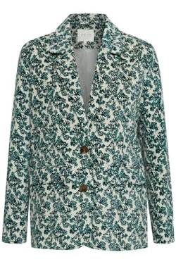 Atelier Rêve IRSALOME BL Damen Blazer Jackenblazer glattes Futter Reverskragen 100% Baumwolle Straight fit, Größe:34, Farbe:Salome Flowerprint SO24 (202563) von ATELIER RÊVE ICHI