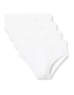 ATHENA Herren Promo Basic Bio Unterhose, Weiß (Blanc/Blanc/Blanc/Blanc 9050), X-Large (Herstellergröße: 5) (4er Pack) von ATHENA