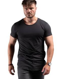 ATHLETIC AESTHETICS Oversize T-Shirt (Longline) - Sport und Freizeit Tshirt für Herren - Bequemes & hochwertiges Kurzarm Shirt mit Rundhals & langem Schnitt - Auch für Training, Fitness und Gym von ATHLETIC AESTHETICS