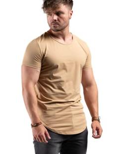 ATHLETIC AESTHETICS Oversize T-Shirt (Longline) - Sport und Freizeit Tshirt für Herren - Bequemes & hochwertiges Kurzarm Shirt mit Rundhals & langem Schnitt - Auch für Training, Fitness und Gym von ATHLETIC AESTHETICS