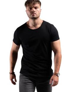 ATHLETIC AESTHETICS Oversize T-Shirt (Longline) - Sport und Freizeit Tshirt für Herren - Bequemes & hochwertiges Kurzarm Shirt mit Rundhals & langem Schnitt - Auch für Training, Fitness und Gym von ATHLETIC AESTHETICS