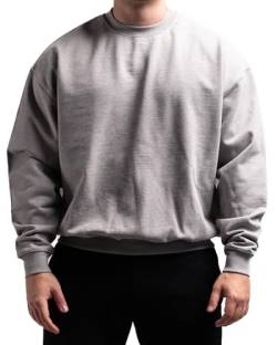 ATHLETIC AESTHETICS Oversized Crewneck Sweater (Grey Marl) - HQ BasicsM von ATHLETIC AESTHETICS