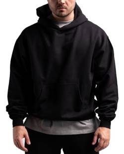 ATHLETIC AESTHETICS Oversized Hoodie (Black) - HQ BasicsM von ATHLETIC AESTHETICS