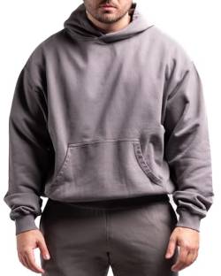 ATHLETIC AESTHETICS Oversized Hoodie (Dark Grey) - HQ BasicsM von ATHLETIC AESTHETICS