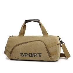 ATHUAH ATHUAH Sporttasche, Segeltuch, für Reisen, für Männer und Frauen, Gepäck, One-Shoulder-Tragetasche, tragbar, Bewegung, Fitness-Rucksack, Sport (D, 20 x 20 x 40 cm) von ATHUAH