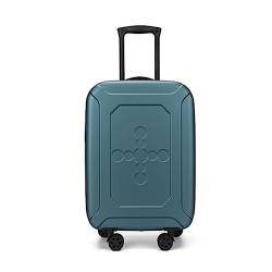 ATHUAH Erweiterbares Gepäck mit Spinnerrädern, Faltbarer Leichter Trolley-Koffer, Koffer mit großem Fassungsvermögen, Verstellbarer Trolley, TSA-Zoll-Zahlenschloss (Dunkelblau 24 Zoll) von ATHUAH