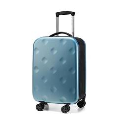 ATHUAH Erweiterbares Gepäck mit Spinnerrädern, Faltbarer Leichter Trolley-Koffer, Koffer mit großem Fassungsvermögen, Verstellbarer Trolley, TSA-Zoll-Zahlenschloss (blau 20 Zoll) von ATHUAH