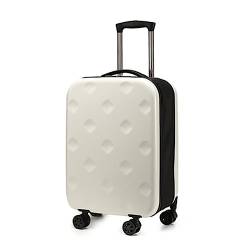 ATHUAH Erweiterbares Gepäck mit Spinnerrädern, Faltbarer Leichter Trolley-Koffer, Koffer mit großem Fassungsvermögen, Verstellbarer Trolley, TSA-Zoll-Zahlenschloss (weiß1 20 Zoll) von ATHUAH